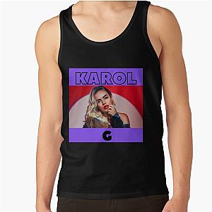 Karol G Vintage with purple background Tank Top RB2306