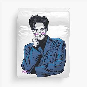 k.d. Lang - An illustration by Paul Cemmick Duvet Cover