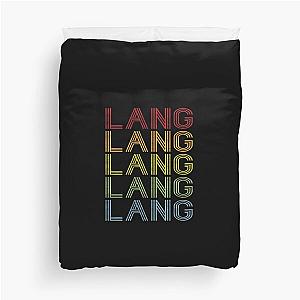 Lang Name T Shirt - Lang Vintage Retro Lang Name Gift Item Tee Duvet Cover