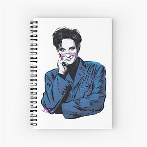 k.d. Lang - An illustration by Paul Cemmick Spiral Notebook