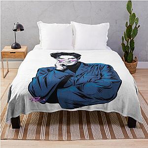 k.d. Lang - An illustration by Paul Cemmick Throw Blanket