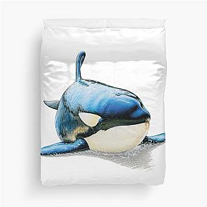 Keijo the Killer Whale "ORCAS"  Duvet Cover