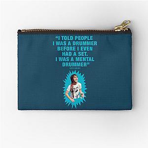 Keith Moon - An illustration by Paul Cemmick Zipper Pouch