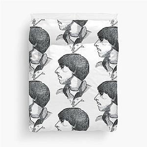 Keith Moon Profile - Graphic Portrait Duvet Cover