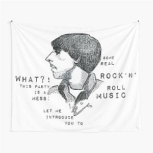 Keith Moon Profile - Graphic Portrait (with lyrics!) Tapestry