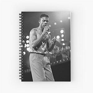 Keith Sweat - BW Photograph Spiral Notebook