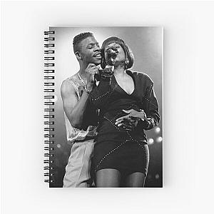 Keith Sweat - BW Photograph Spiral Notebook