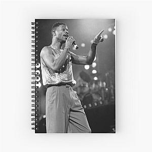 Keith Sweat - BW Photograph Spiral Notebook