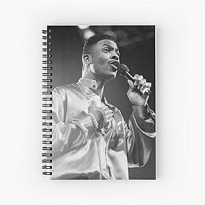 Keith Sweat - BW Photograph Spiral Notebook