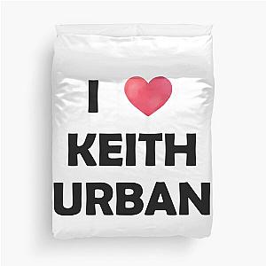 I Love Keith Urban Fitted V-Neck  Duvet Cover