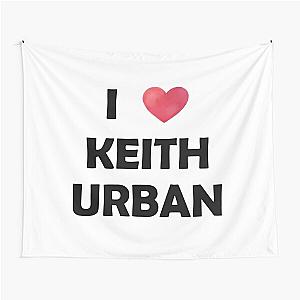 I Love Keith Urban Fitted V-Neck  Tapestry