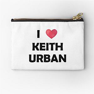 I Love Keith Urban Fitted V-Neck  Zipper Pouch