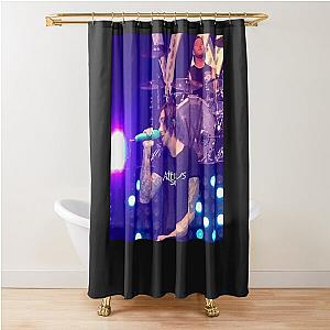 Kellin Quinn Sleeping With Sirens Bands Chiffon Top Shower Curtain