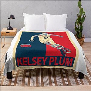 Kelsey Plum Basketball Star Throw Blanket