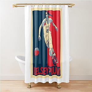 Kelsey Plum Basketball Star Shower Curtain