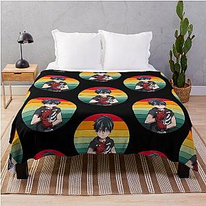 Kemono Jihen - Kabane Kusaka - 80s Sunset Throw Blanket