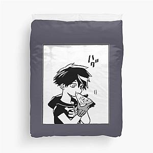 Kabane Kusaka eat pizza - Kemono Jihen  Duvet Cover