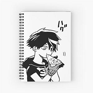 Kabane Kusaka eat pizza - Kemono Jihen  Spiral Notebook