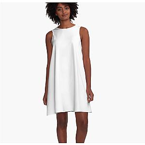 Ken Carson White Striped Logo A-Line Dress Premium Merch Store