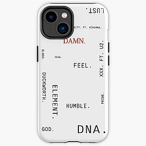 DAMN. text (Kendrick Lamar album) iPhone Tough Case