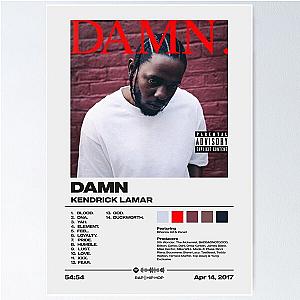 Damn by Kendrick Lamar Album Poster Poster