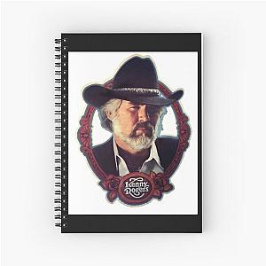 Kenny Rogers - Country music singer Kenny Rogers Spiral Notebook