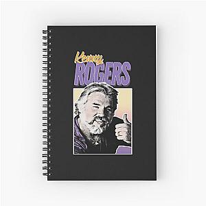 Kenny Rogers Vintage Style Kenny Rogers 80s Aesthetic shirt Spiral Notebook