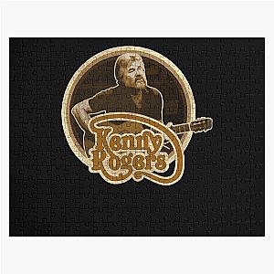 Musician Kenny Rogers Walt And Guitar Legend Jigsaw Puzzle