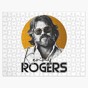 Retro Kenny Rogers Country Gold Musician Jigsaw Puzzle