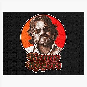 Retro Kenny Rogers Tribute - Kenny Rogers Jigsaw Puzzle