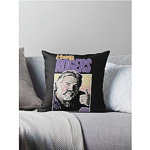 Kenny Rogers Vintage Style Kenny Rogers 80s Aesthetic shirt Throw Pillow