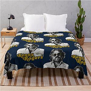 Kenny Rogers -- The Golden Gambler Tribute Throw Blanket