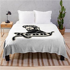 American Singer Kenny Rogers Portrait Country Music Throw Blanket