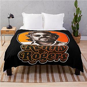 Kenny Rogers T-ShirtRetro Kenny Rogers Tribute Throw Blanket