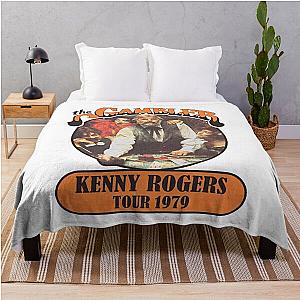 Legend Kenny Rogers Vintage American Singer Throw Blanket