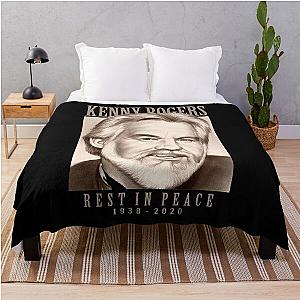 Musician Kenny Rogers Legend American Singer Throw Blanket