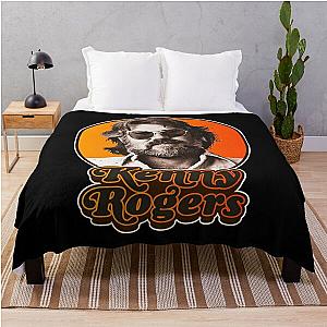 Retro Kenny Rogers Country American Singer Throw Blanket