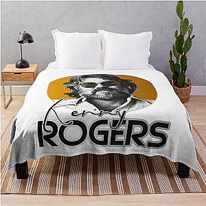 Retro Kenny Rogers Country Gold Musician Throw Blanket