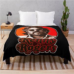 Retro Kenny Rogers Tribute - Kenny Rogers Throw Blanket
