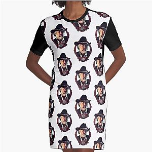 Kenny Rogers Country Music Singer Kenny Rogers Graphic T-Shirt Dress