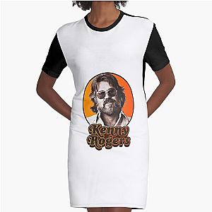 Kenny Rogers T-ShirtRetro Kenny Rogers Tribute Graphic T-Shirt Dress
