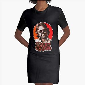 Retro Kenny Rogers Tribute - Kenny Rogers Graphic T-Shirt Dress
