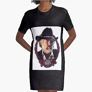 Kenny Rogers - Country music singer Kenny Rogers Graphic T-Shirt Dress