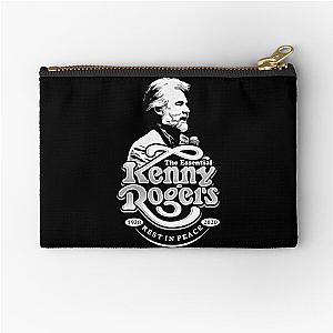 Vintage Retro Kenny Rogers American Singer Zipper Pouch