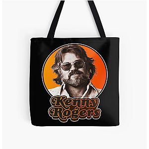Kenny Rogers T-ShirtRetro Kenny Rogers Tribute All Over Print Tote Bag