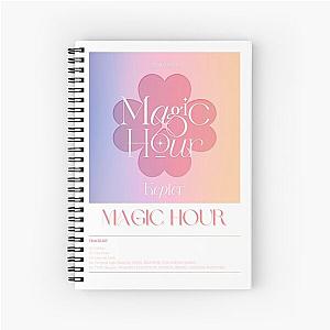 KEP1ER Magic Hour Tracklist Spiral Notebook