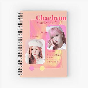 Kep1er Chaehyun pink aesthetics kepler 3 Spiral Notebook