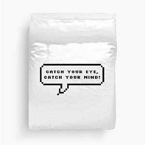 Kep1er Slogan Catch Your Mind Speech Bubble Duvet Cover