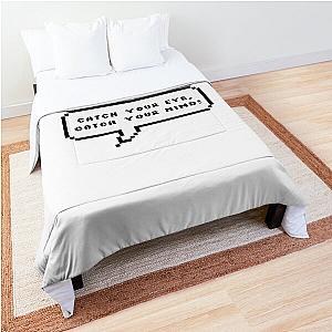 Kep1er Slogan Catch Your Mind Speech Bubble Comforter