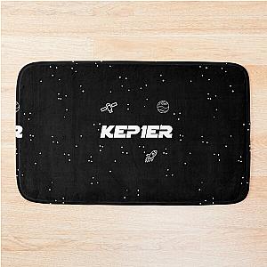 Kep1er Galaxy Black White  Bath Mat